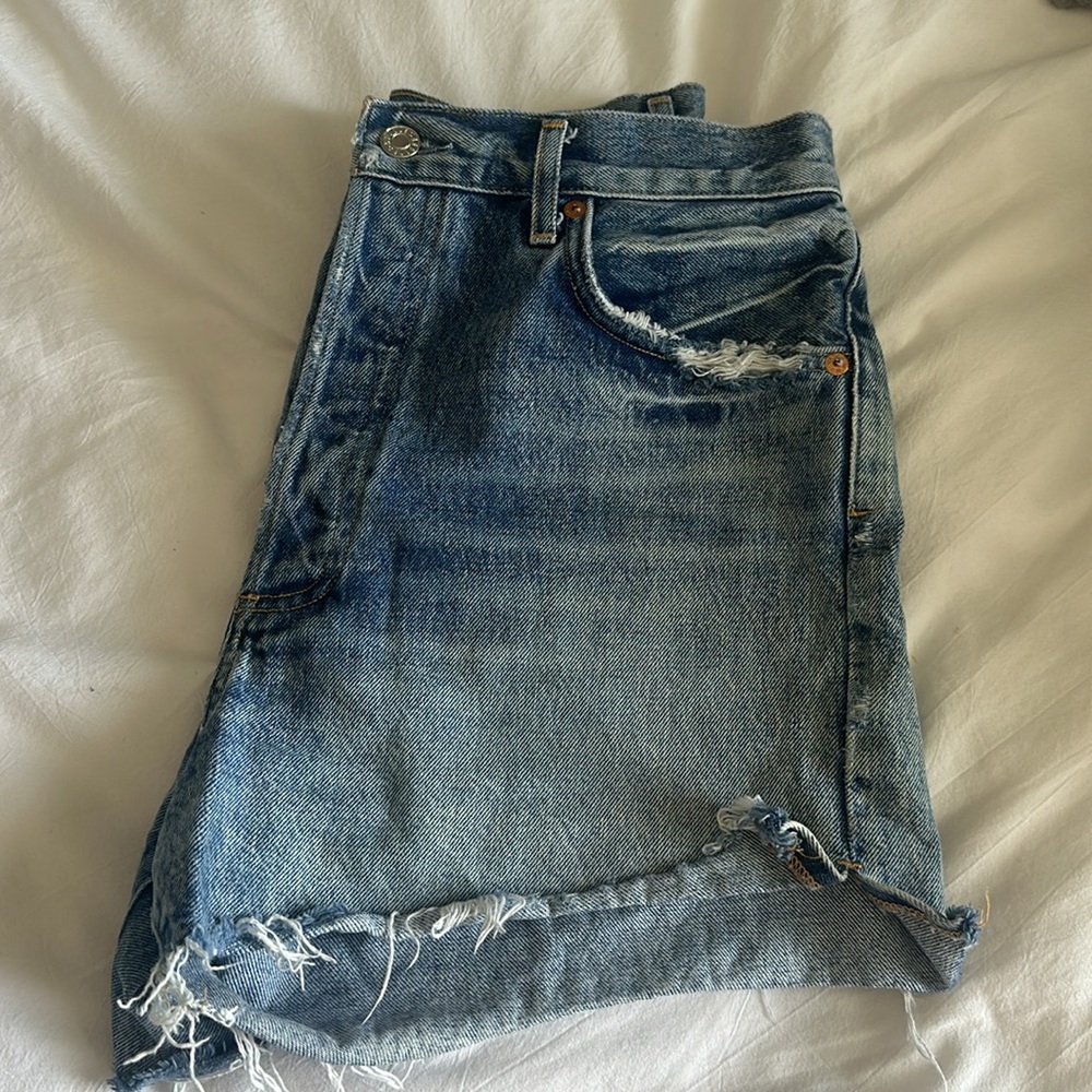 Agolde Dee Shorts - Picture 2 of 5